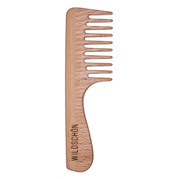 Handle comb made of oiled beech wood