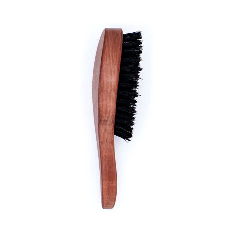 Natural boar bristle hairbrush