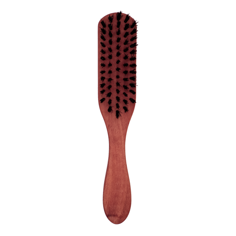 Natural boar bristle handle brush