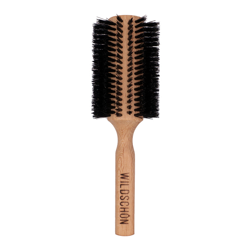 Round brush (7cm) with natural boar bristles